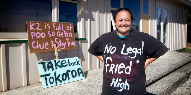 Tokoroa woman Julie King has organised the nationwide protest against synthetic cannabis. Photo / Christine Cornege
