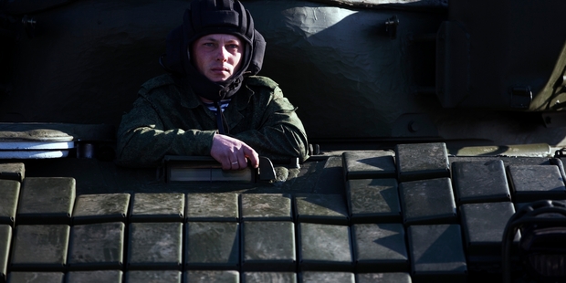 Russia's neighbours are nervous about its troops on Ukraine's border. Photo / AP