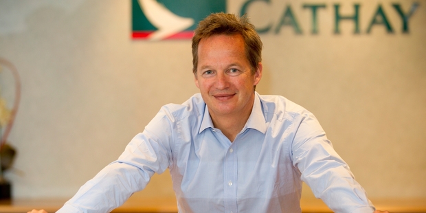 Cathay Pacific's Rupert Hogg says modernising the fleet is a key part of the airline's strategy. Photo / Greg Bowker
