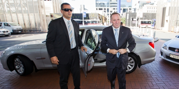 A spokeswoman for John Key said he had nothing to do with the decisions police made on security. Photo / Greg Bowker