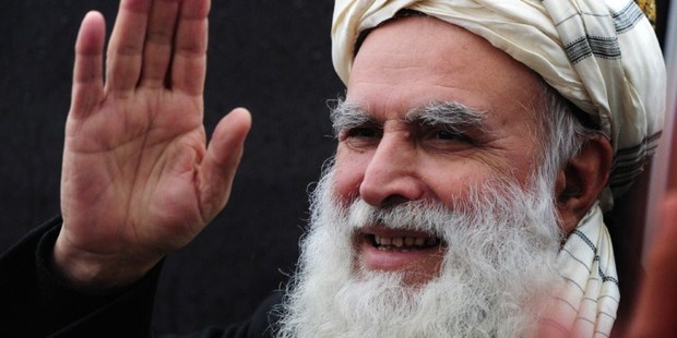 Afghan presidential candidate and former Mujahideen leader and hardline Islamist Abdul Rasul Sayyaf. Photo / AFP