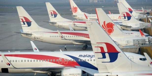 Malaysia Airlines planes parked at the terminal in Kuala Lumpur Intenational Airport (KLIA) in Sepang. Photo / AFP