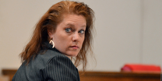 Stephanie Irene Greene sits in court during her trial at the Spartanburg County Courthouse, in Spartanburg. Photo / AP / Tim Kimzey