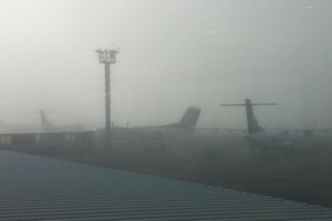 There's not much to see at Auckland Airport again this morning. File photo / Tracey Bond
