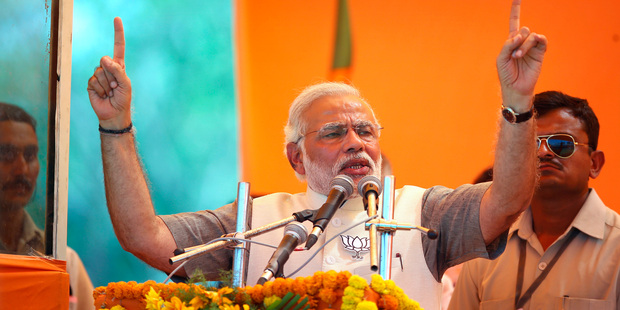 India's opposition Bharatiya Janata Party's prime ministerial candidate Narendra Modi. Photo / AP