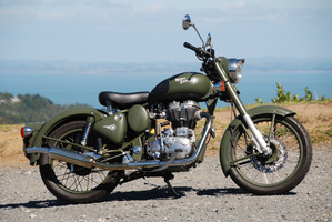 The Royal Enfield has been popular for years as an allrounder with a classic style.