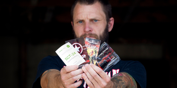 Former dairy farmer Scott Mackrell was hooked on synthetic cannabis sometimes to the point of paralysis. Photo / Christine Cornege