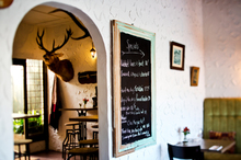 Interior of newly refurbished game restaurant, Cazador. Photo / Babiche Martens.