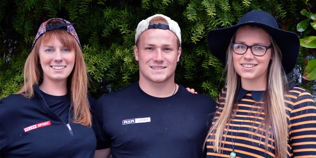 Freedom Hunters team Tish McNicol, and brother and sister combo Finn and Chessie Henry.