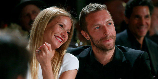 Actress Gwyneth Paltrow and Coldplay singer Chris Martin. Photo / AP