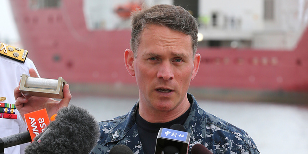 Captain Mark Matthews, a US navy officer who is in charge of the black box pinger detector, said the search area needs to be significantly reduced. Photo / AP