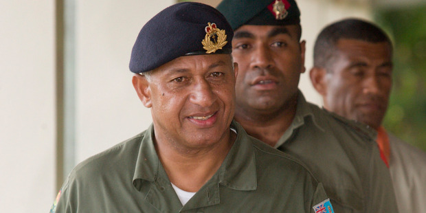 Commodore Frank Bainimarama. Photo / Greg Bowker