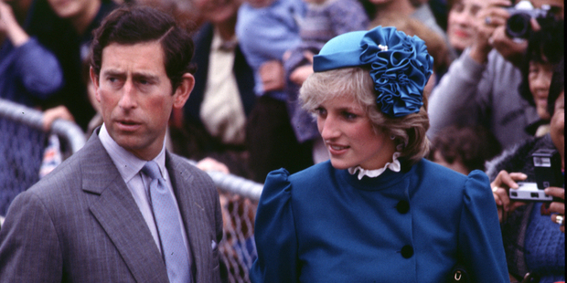 Prince Charles and Princess Diana during their Royal tour of New Zealand in 1983. Picture / Ross White