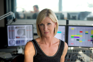 Radio host Rachel Smalley at the Newstalk ZB studio. Photo / Dean Purcell