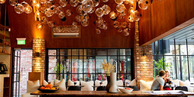Interior of new restaurant Ortolana in Britomart. Photo / Babiche Martens.