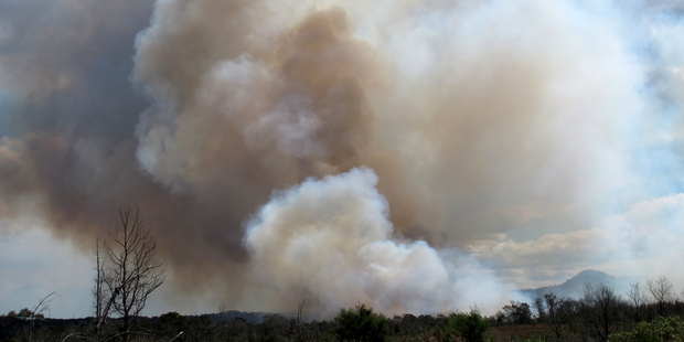 South Hokianga has been plagued by fires this summer, like this one at Taheke