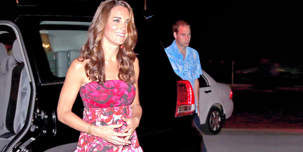 Over 200 copies of this dress were sold after Kate wore it to dine with the Governor-General of the Solomon Islands in 2012. Photo / Getty Images