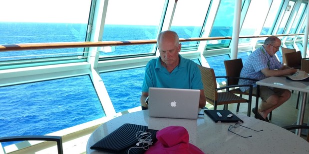 Steve - cruising while working