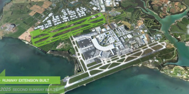 Auckland International Airport's 30 year expansion plan includes a second runway.