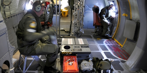 A New Zealand Air Force Orion has been searching for debris in the Southern Ocean as the 30-day limit on the plane's black box batteries runs out. Picture / AP