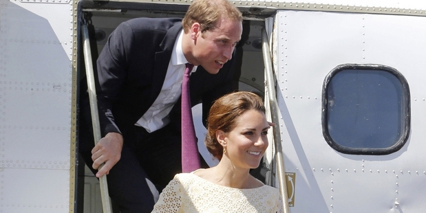 The Duke and Duchess of Cambridge will arrive in Wellington on Monday. Photo / Getty Images