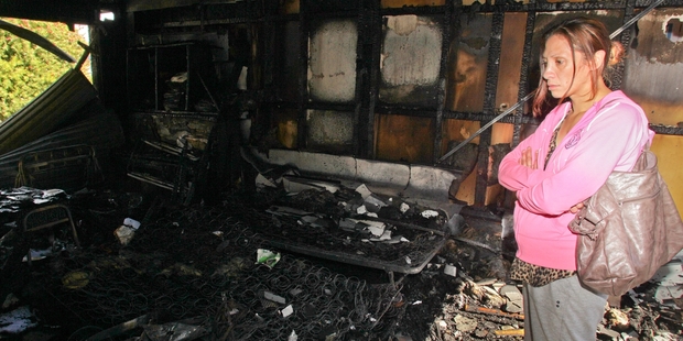 Aroha Green's family have lost everything but are counting their blessings nobody was hurt. Photo/Warren Buckland