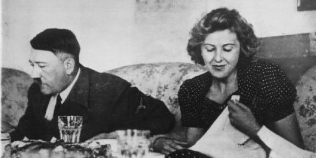 Adolf Hitler and Eva Braun.