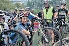 PIQUED: Mountain bikers, including former international adventure racer Tim Wilkins (front), are disgruntled at being banned from riding on TeMata Peak walking tracks. PIQUED: Mountain bikers, including former international adventure racer Tim Wilkins (front), are disgruntled at being banned from riding on TeMata Peak walking tracks.