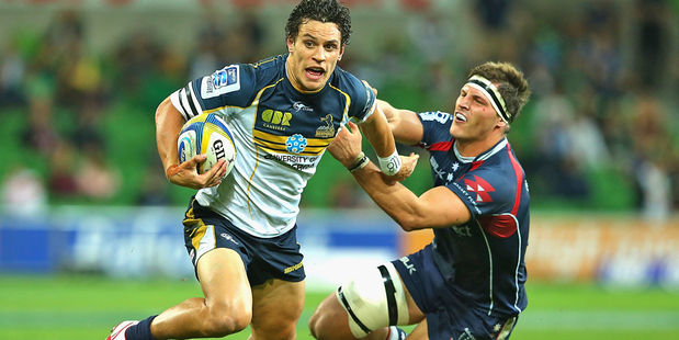 Matt Toomua is a huge threat on attack and defence for the Brumbies. Photo / Getty Images