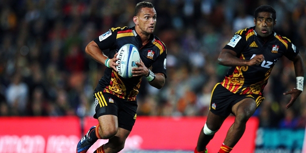 Aaron Cruden's broken thumb has caused chaos for the Chiefs. Photo / Getty Images