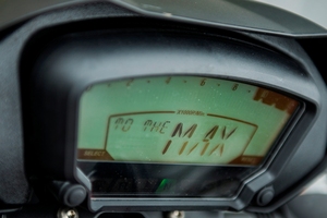 The Hyosung X4 comes with an all new digital dash unit. Photo / Ted Baghurst