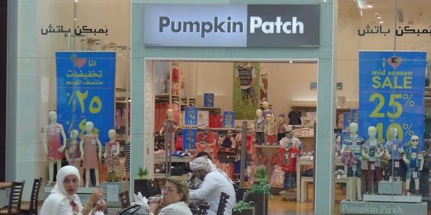 Pumpkin Patch says Middle East consumers are less accustomed to buying on promotion than those in New Zealand.