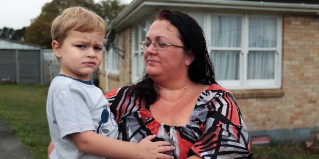 Hayley Taylor is upset a dog she says attacked her son Noah has been released to her neighbours. Photo / Doug Sherring