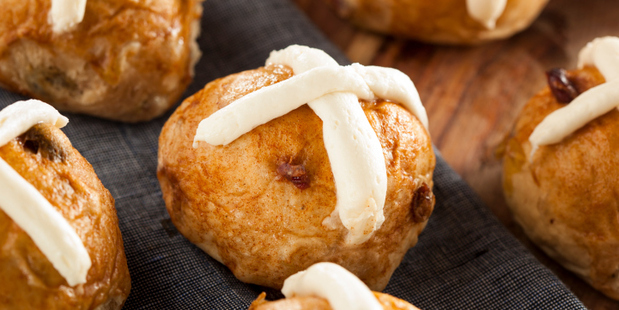 Hot cross buns were originally made in honor of the Anglo-Saxon goddess Eostre. Photo/Thinkstock