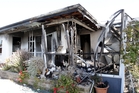 This Napier house was gutted after a fire on Saturday night. Photo/Paul Taylor This Napier house was gutted after a fire on Saturday night. Photo/Paul Taylor