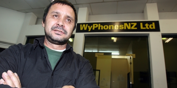 TRADING ON: Ron Horne is again battling for business survival after the alleged theft of more than $10,000 worth of phones and money from his Masterton business.PHOTO/ LYNDA FERINGA