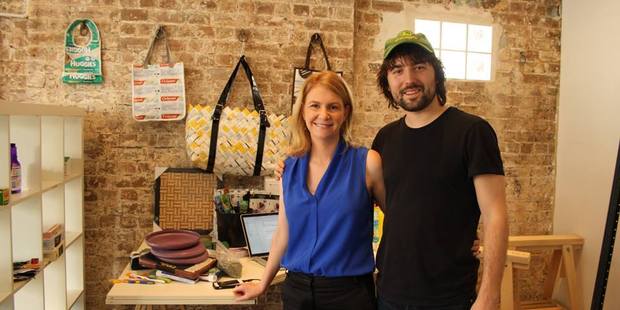 TerraCycle CEO Tom Szaky and Australia & New Zealand GM Anna Minns are working to expand the company's recycling operations in the Asia-Pacific. Photo / Supplied