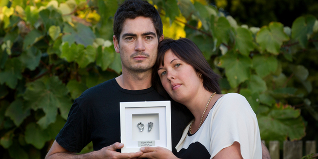 Steven and Jemma Marsh say the emotional impact on parents of stillborns isn't being considered. Photo / Christine Cornege