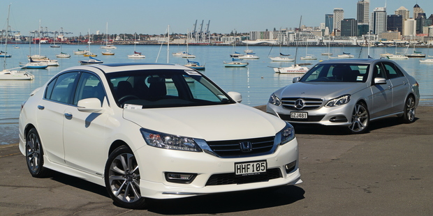 Honda Accord and Mercedes-Benz E-Class Pictures / David Linklater