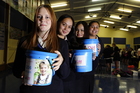 Claudia Capener, 15, Hinewai Cousins, 16, Kelsey Stringe, 16 and Tamia Leonard, 16. Photo / George Novak Claudia Capener, 15, Hinewai Cousins, 16, Kelsey Stringe, 16 and Tamia Leonard, 16. Photo / George Novak