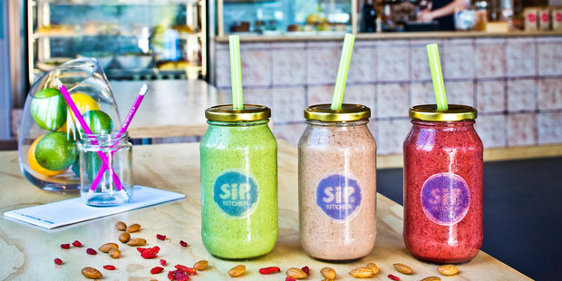 Smoothies from Sip Kitchen in Mairangi Bay. Picture / Babiche Martens