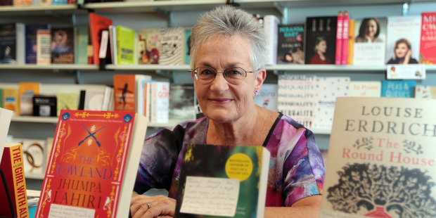 Carole Beu loves being surrounded by books. Photo / Doug Sherring