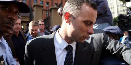 Oscar Pistorius, leaves the high court in Pretoria, South Africa, Tuesday, April 8, 2014. Photo / AP