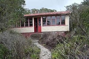 Bach 114, about 100m from the wharf at Islington Bay, is the first of three Rangitoto baches to be restored for public use.