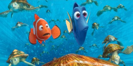 Finding Nemo, animated Pixar film.