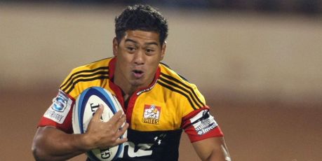 Augustine Pulu played his part in keeping the Chiefs in the game when he ducked down for his side's only try in the first half. Photo / Sportpix