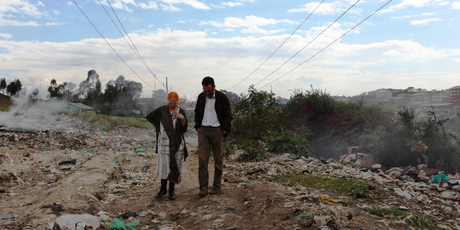 Simone Cipriani and Vivienne Westwood in Kenya.
Photo / Chloe Mukai