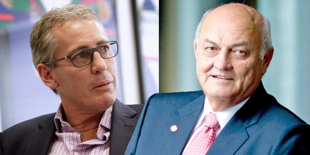 Warriors co-owners Eric Watson (left) and Sir Owen Glenn. Photos / NZ Herald