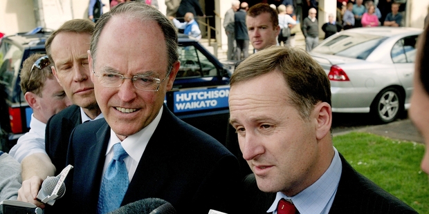 National Party leader Don Brash and finance spokesman John Key. File photo / Kenny Rodger