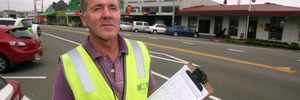 DAMAGE CONTROL: Dave Claude has been assessing the safety of houses in Eketahuna and Pahiatua after the earthquake on January 20. PHOTO/LYNDA FERINGA WTA090414LFEQC02